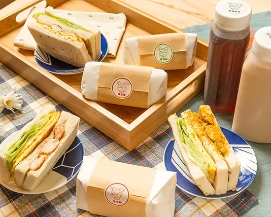 常溫三明治餐點照片